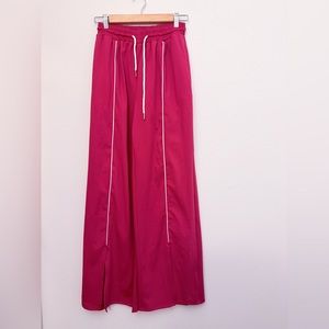 New Daisy Street Wide-Leg Track Pant Dark Hot Pink Size XS